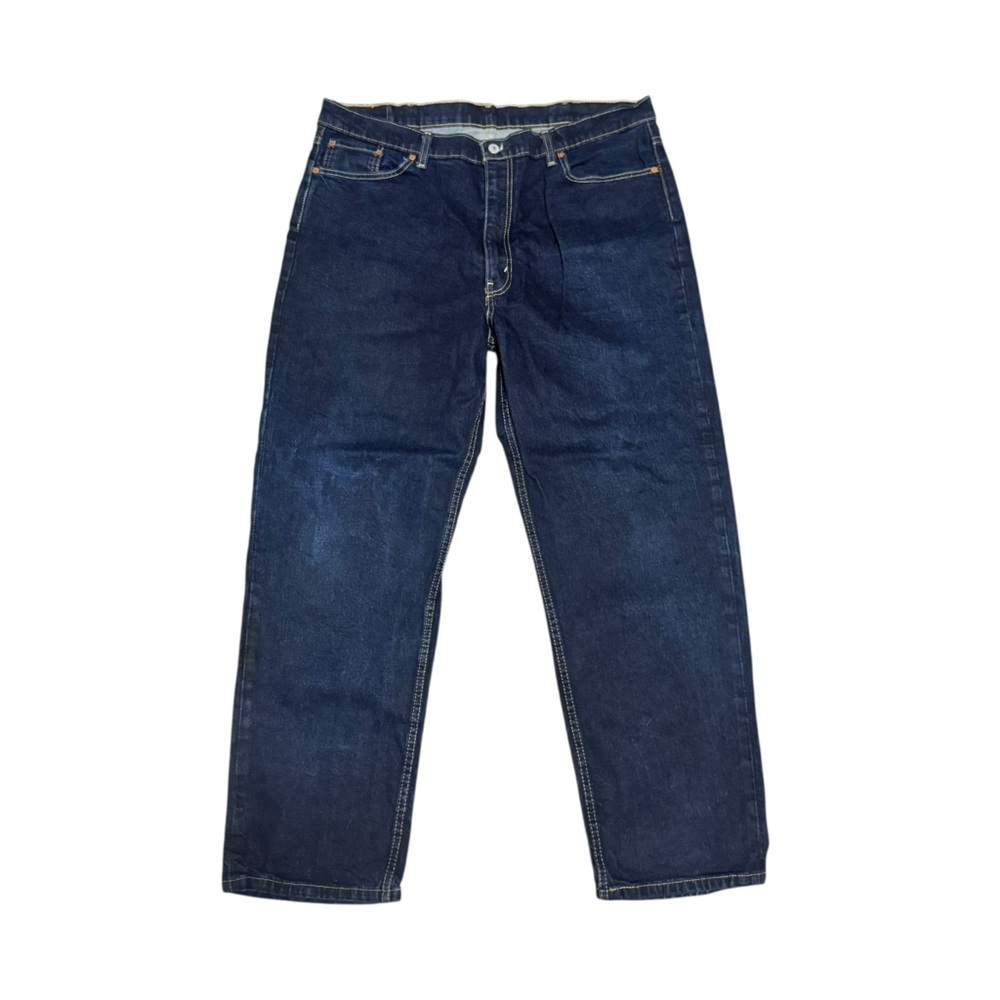Levi's 550 Men's Straight Leg Jeans Dark Wash Casual Pant Size 42x32 - Picture 5 of 6